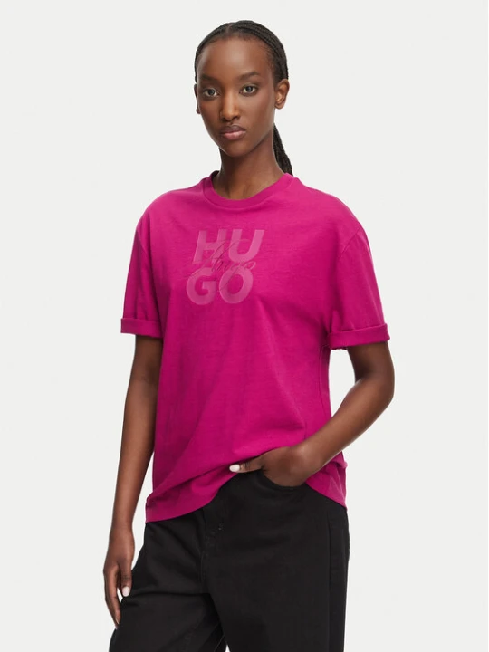 Zdjęcie produktu HUGO T-Shirt Dashire_5 50566678 Różowy ciemny Relaxed Fit