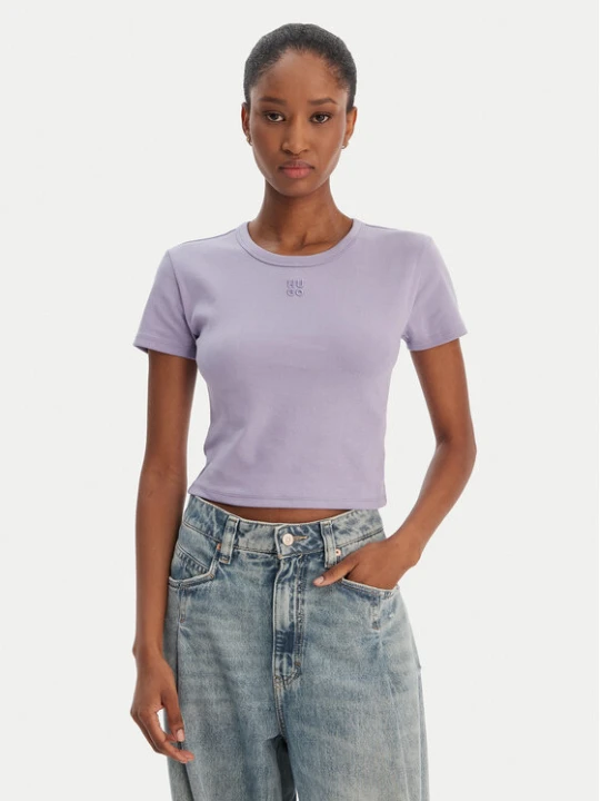 Zdjęcie produktu HUGO T-Shirt Delanor 50512000 Fioletowy Slim Fit