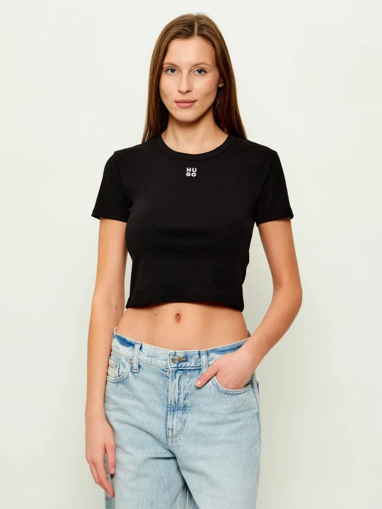 Zdjęcie produktu HUGO T-shirt Delanor | Slim Fit czarny