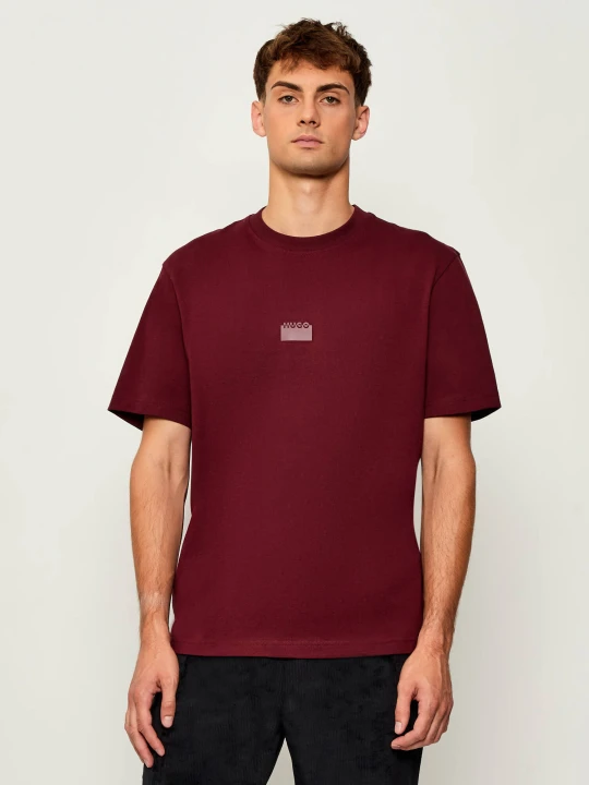 Zdjęcie produktu HUGO T-shirt Delastee | Relaxed fit bordowy