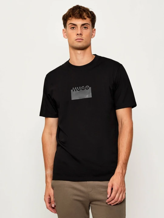 Zdjęcie produktu HUGO T-shirt Delastio | Regular Fit czarny