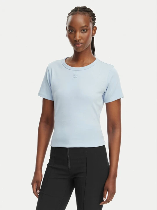 Zdjęcie produktu HUGO T-Shirt Deloris 50512002 Niebieski jasny Regular Fit