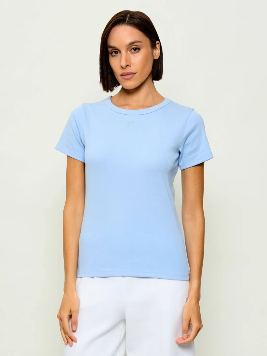Zdjęcie produktu HUGO T-shirt Deloris | Regular Fit błękitny