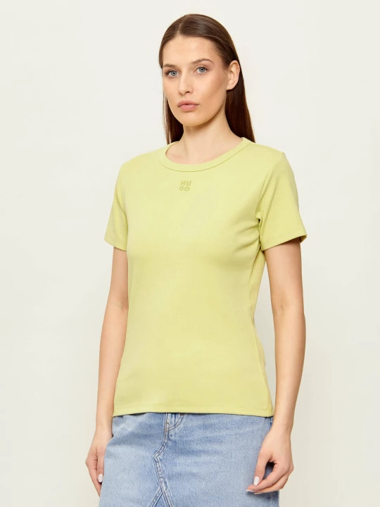 Zdjęcie produktu HUGO T-shirt Deloris | Regular Fit limonkowy