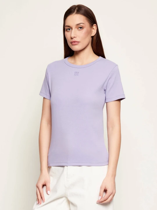 Zdjęcie produktu HUGO T-shirt Deloris | Regular Fit lawendowy