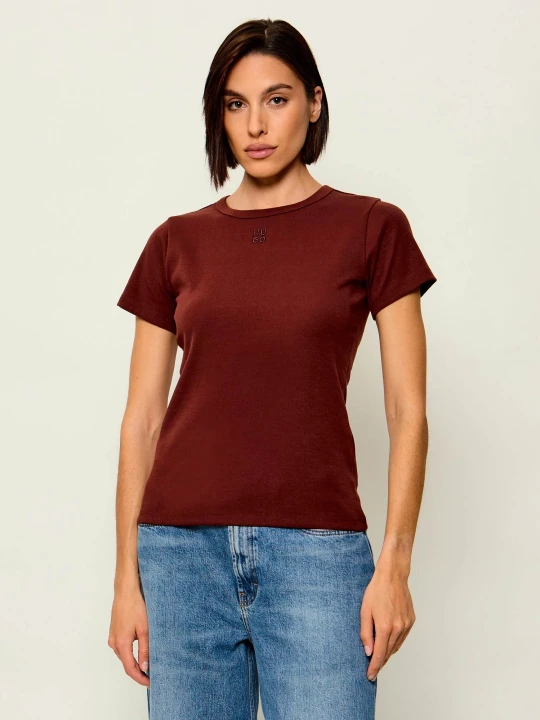 Zdjęcie produktu HUGO T-shirt Deloris | Regular Fit bordowy