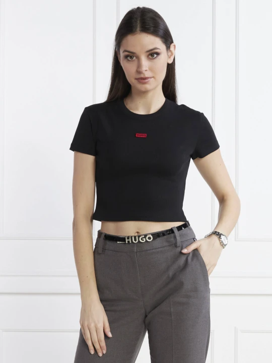 Zdjęcie produktu HUGO T-shirt Deluisa_1 | Cropped Fit czarny