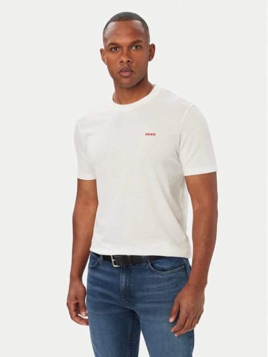 Zdjęcie produktu HUGO T-Shirt Dero222 50466158 Kremowy Regular Fit