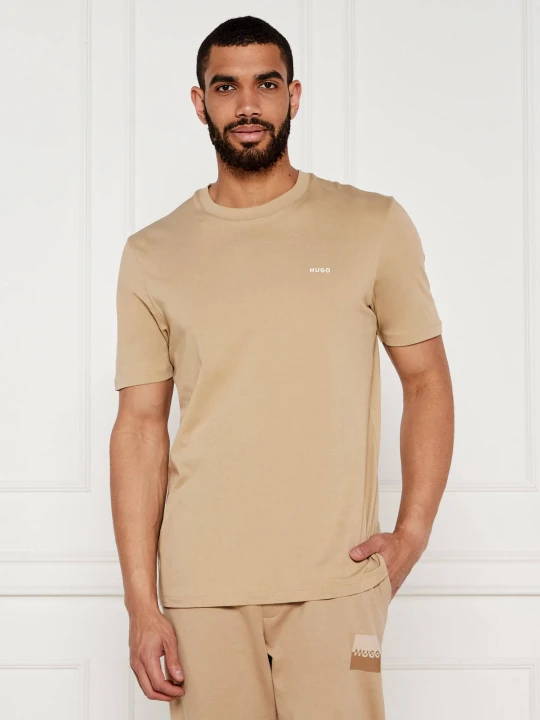 Zdjęcie produktu HUGO T-shirt Dero222 | Regular Fit beżowy