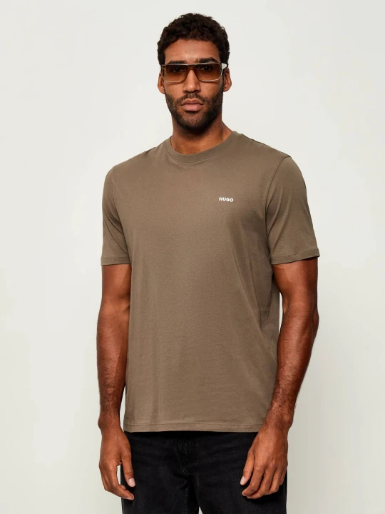 Zdjęcie produktu HUGO T-shirt Dero222 | Regular Fit brązowy