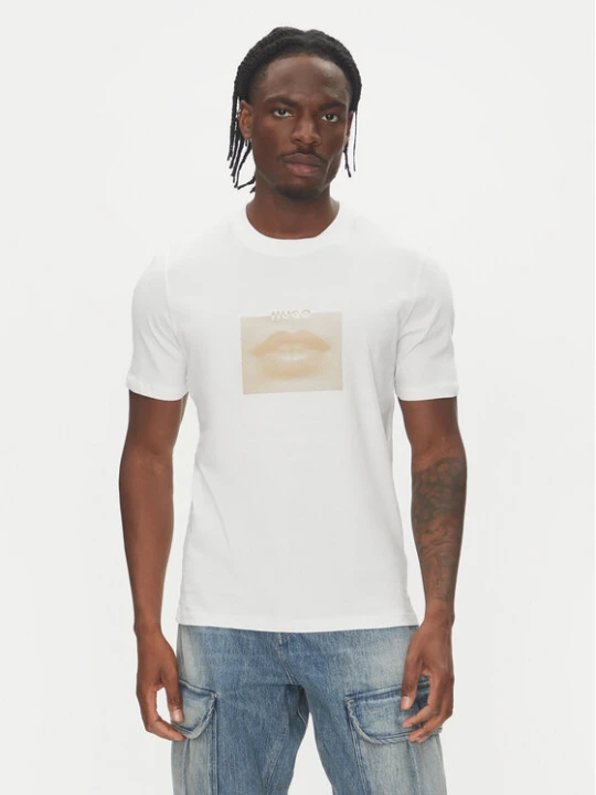 Zdjęcie produktu HUGO T-Shirt Deterni 50544496 Biały Regular Fit