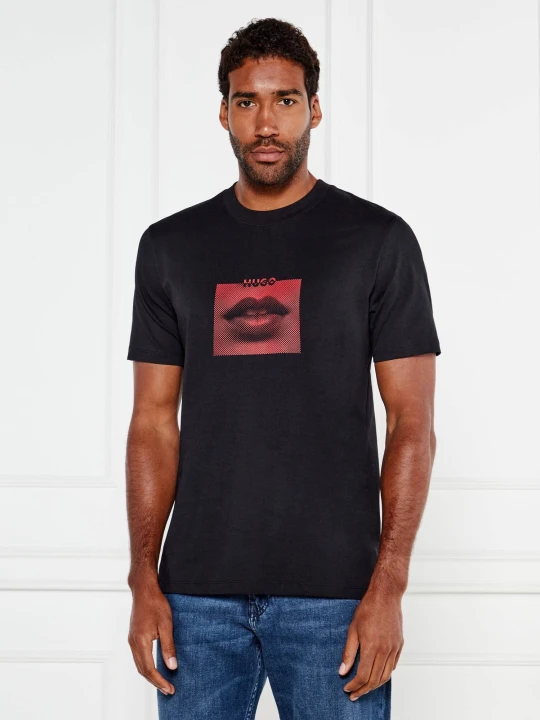 Zdjęcie produktu HUGO T-shirt Deterni | Regular Fit czarny