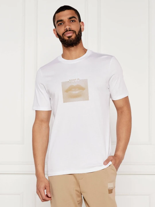 Zdjęcie produktu HUGO T-shirt Deterni | Regular Fit biały