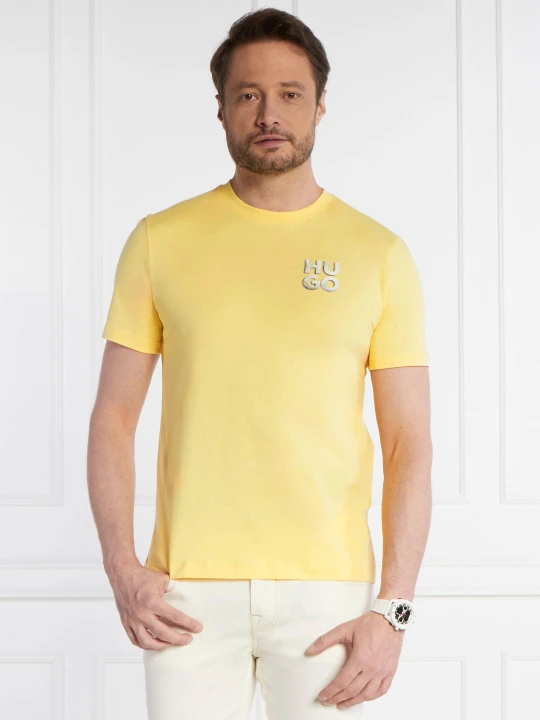 Zdjęcie produktu HUGO T-shirt Detzington241 | Regular Fit żółty