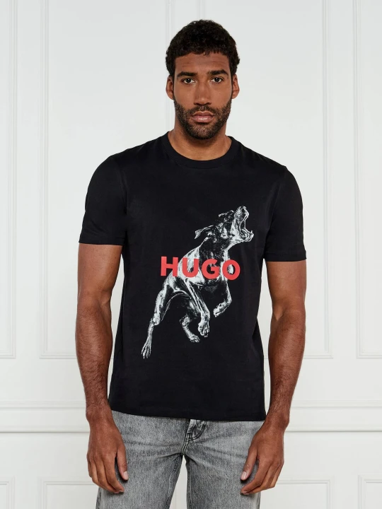 Zdjęcie produktu HUGO T-shirt Deyladec | Regular Fit czarny