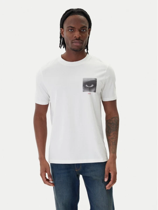 Zdjęcie produktu HUGO T-Shirt Deyss 50553755 Beżowy Regular Fit