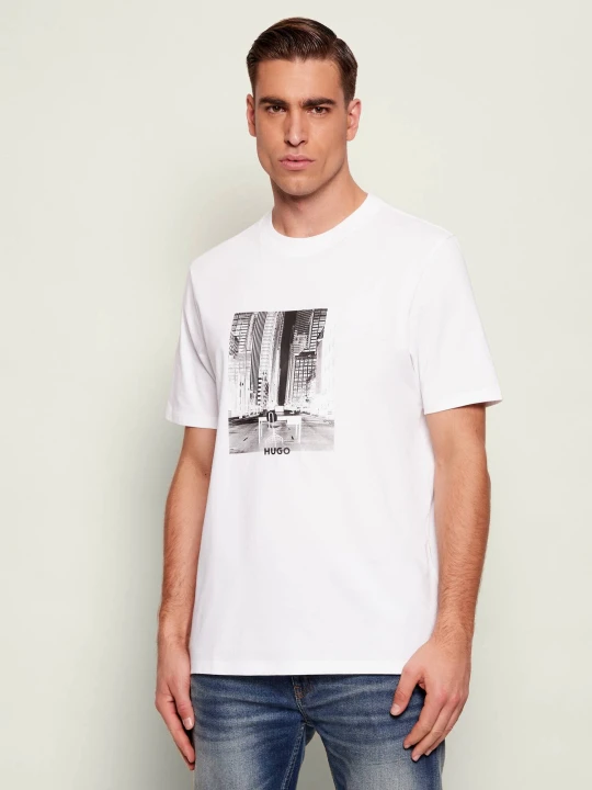 Zdjęcie produktu HUGO T-shirt Deyss | Regular Fit biały