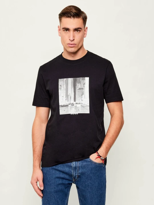 Zdjęcie produktu HUGO T-shirt Deyss | Regular Fit czarny