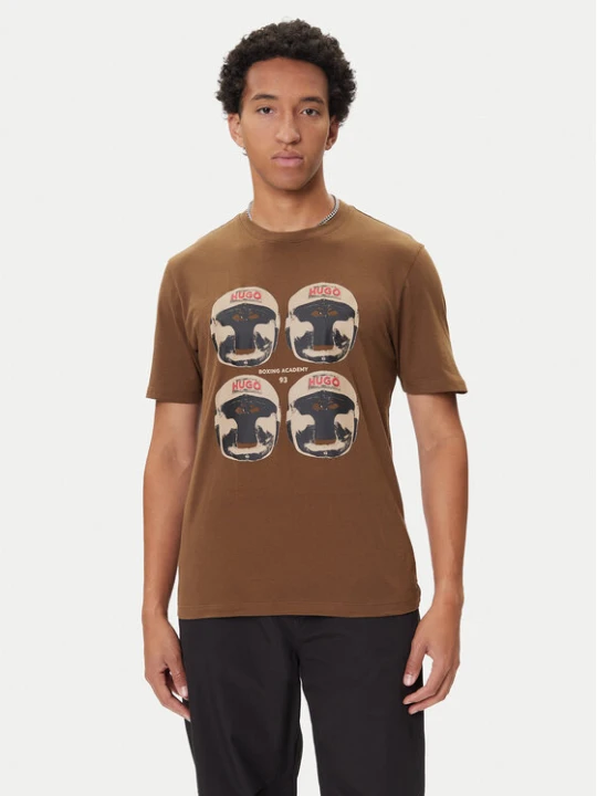Zdjęcie produktu HUGO T-Shirt Diboxer 50542560 Brązowy Regular Fit