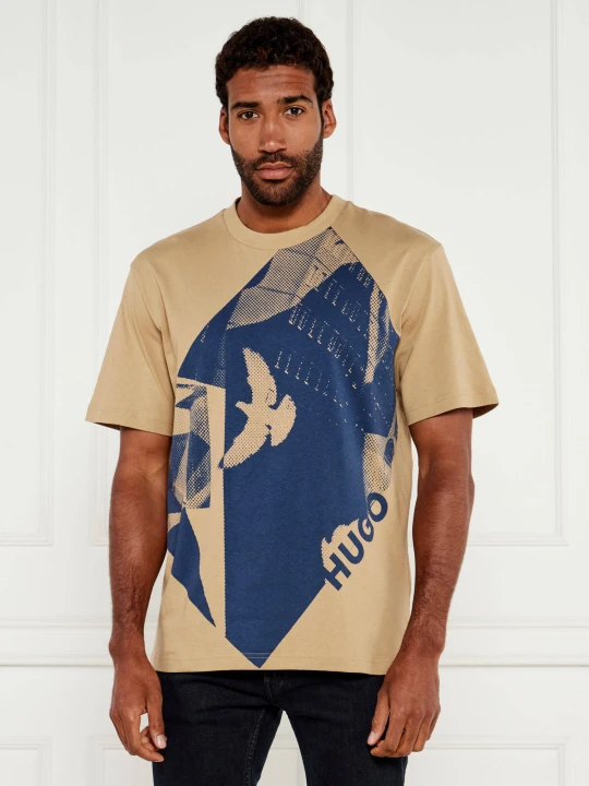 Zdjęcie produktu HUGO T-shirt Didove | Regular Fit beżowy