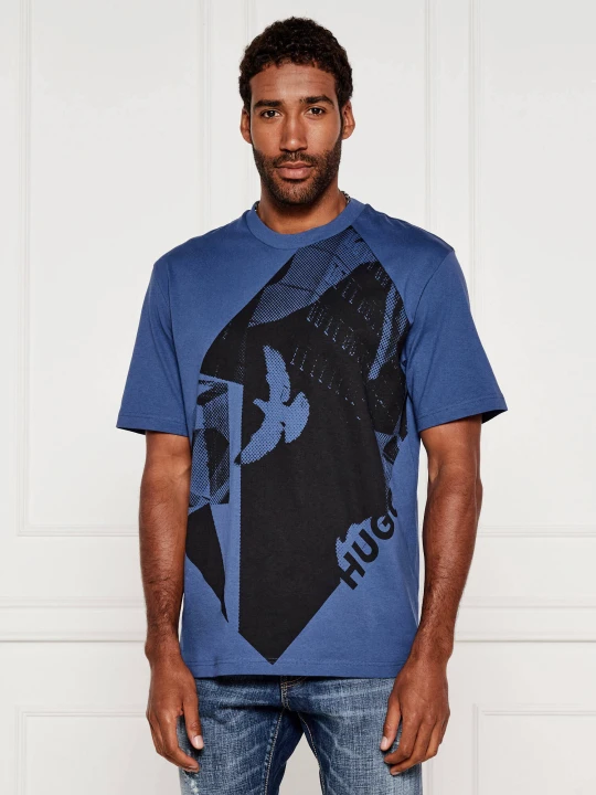 Zdjęcie produktu HUGO T-shirt Didove | Relaxed fit niebieski