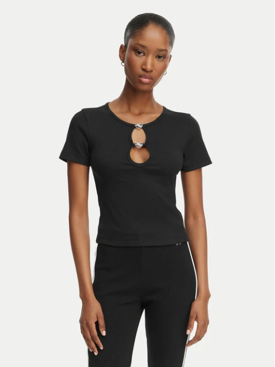 Zdjęcie produktu HUGO T-Shirt Diheart 50562071 Czarny Slim Fit