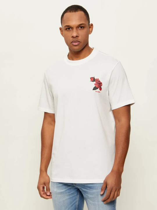 Zdjęcie produktu HUGO T-shirt Dikerd | Relaxed fit ecru