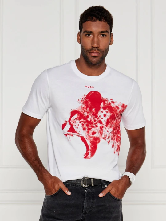Zdjęcie produktu HUGO T-shirt Dikobra | Regular Fit biały