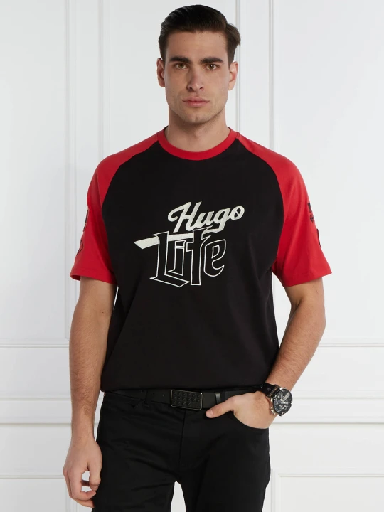 Zdjęcie produktu HUGO T-shirt Dilife | Loose fit czarny