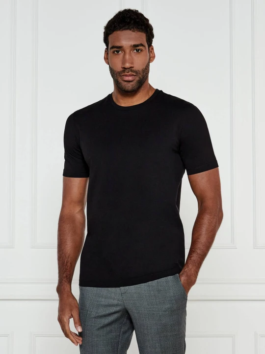 Zdjęcie produktu HUGO T-shirt Dimerstee | Slim Fit | stretch czarny