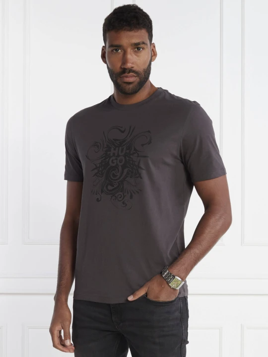 Zdjęcie produktu HUGO T-shirt Dinkerton | Regular Fit grafitowy