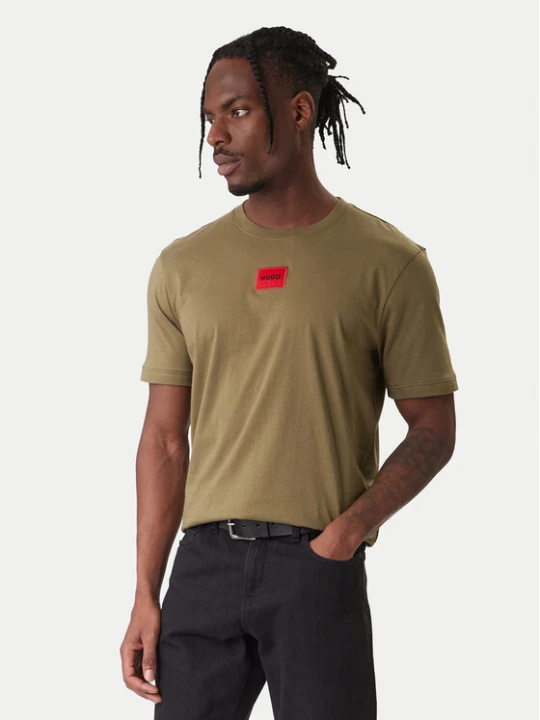 Zdjęcie produktu HUGO T-Shirt Diragolino 50447978 Zielony Regular Fit