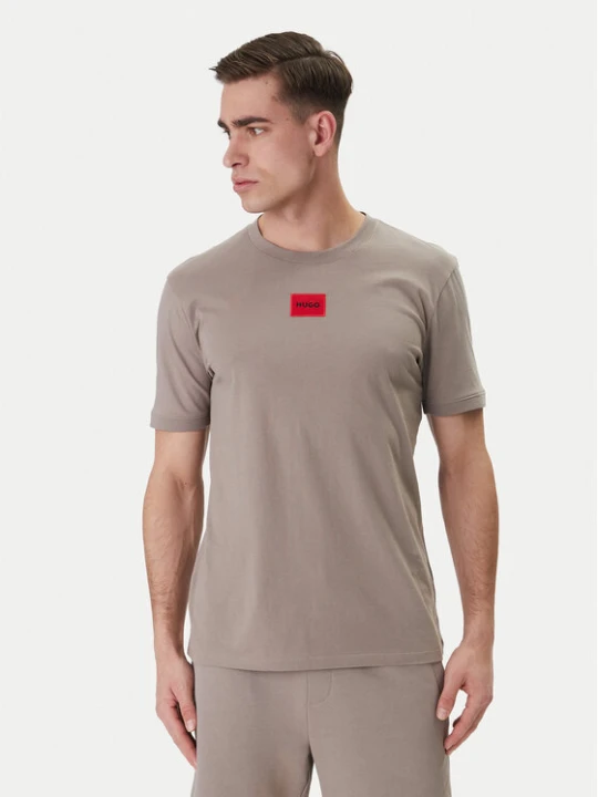 Zdjęcie produktu HUGO T-Shirt Diragolino212 50447978 Beżowy Regular Fit