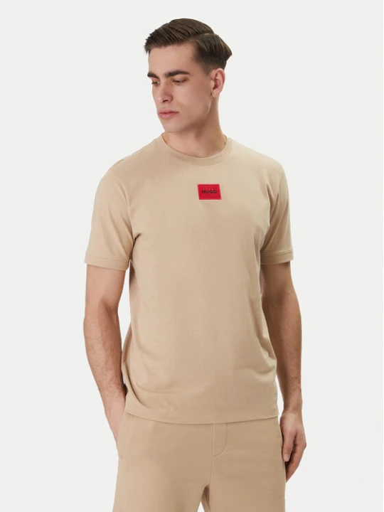 Zdjęcie produktu HUGO T-Shirt Diragolino212 50447978 Beżowy Regular Fit