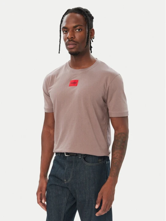 Zdjęcie produktu HUGO T-Shirt Diragolino212 50447978 Brązowy Regular Fit