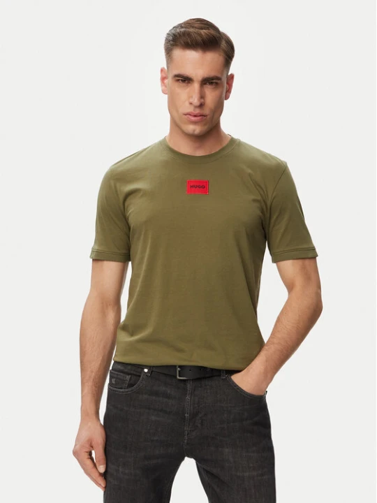 Zdjęcie produktu HUGO T-Shirt Diragolino212 50447978 Zielony Regular Fit