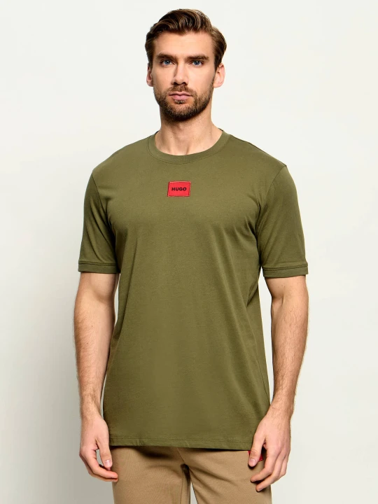 Zdjęcie produktu HUGO T-shirt Diragolino212 | Regular Fit oliwkowy