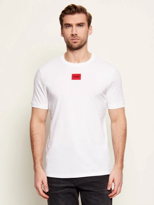 Zdjęcie produktu HUGO T-shirt Diragolino212 | Regular Fit biały