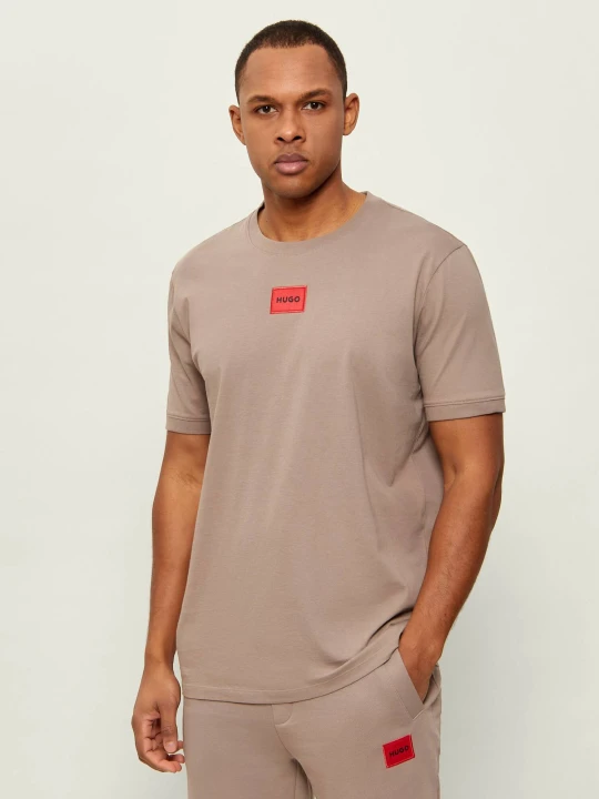 Zdjęcie produktu HUGO T-shirt Diragolino212 | Regular Fit beżowy