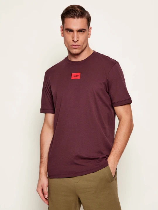 Zdjęcie produktu HUGO T-shirt Diragolino212 | Regular Fit bordowy