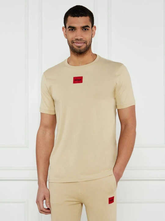 Zdjęcie produktu HUGO T-shirt Diragolino212 | Regular Fit beżowy