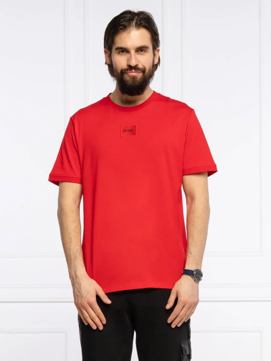Zdjęcie produktu HUGO T-shirt Diragolino212 | Regular Fit czerwony