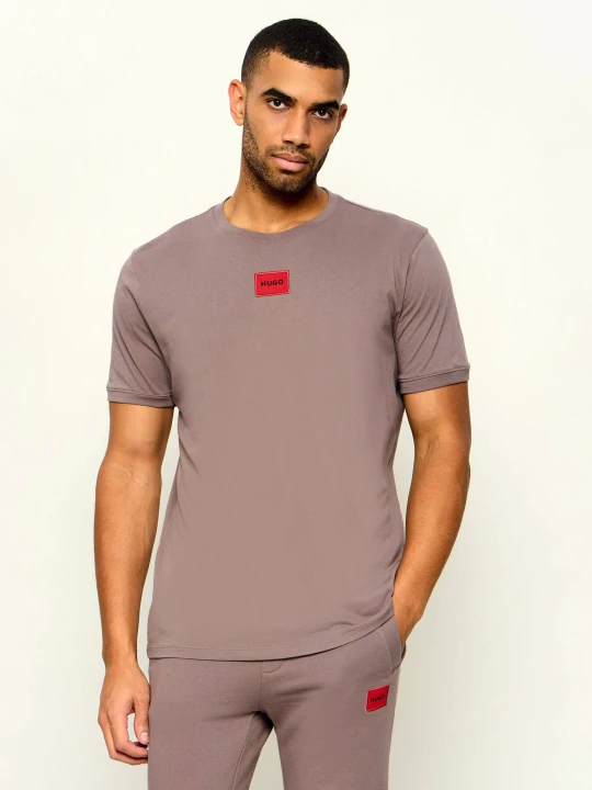 Zdjęcie produktu HUGO T-shirt Diragolino212 | Regular Fit brązowy