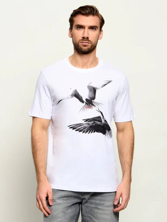 Zdjęcie produktu HUGO T-shirt Dirunn | Regular Fit biały