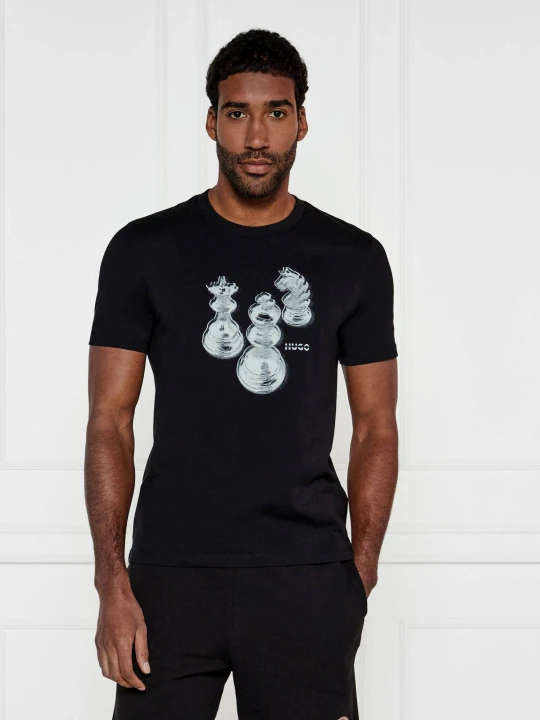 Zdjęcie produktu HUGO T-shirt Dischach | Regular Fit czarny