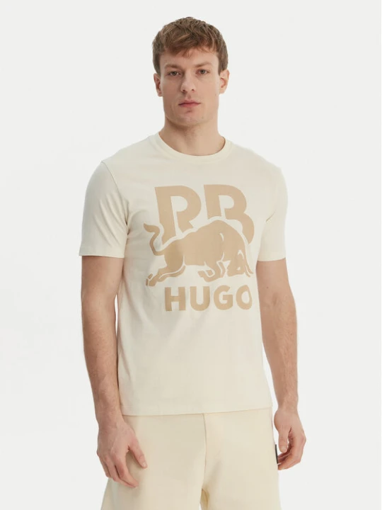 Zdjęcie produktu HUGO T-Shirt Dlix_RB 50559696 Écru Regular Fit Kremowy