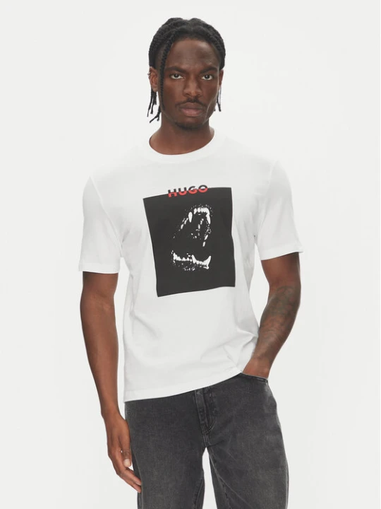 Zdjęcie produktu HUGO T-Shirt Dobero 50542734 Biały Regular Fit