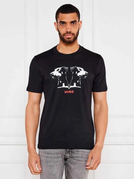Zdjęcie produktu HUGO T-shirt Dobero | Regular Fit czarny