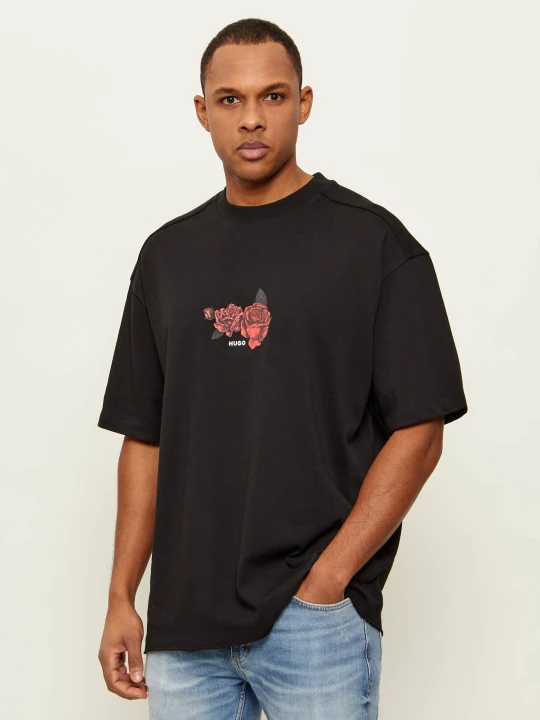 Zdjęcie produktu HUGO T-shirt Domans | Oversize fit czarny