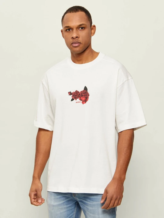 Zdjęcie produktu HUGO T-shirt Domans | Oversize fit biały
